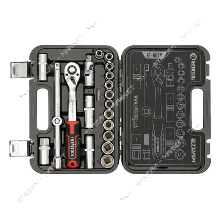 Набор инструментов Intertool ET-8020 Storm 1/2" 20шт