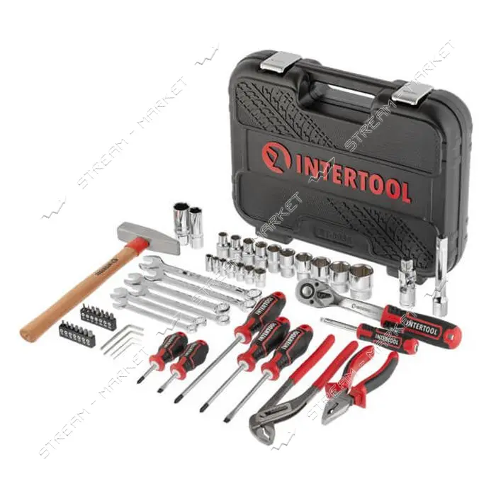 Набор инструментов Intertool ET-8056 1/2" и 1/4" 56шт