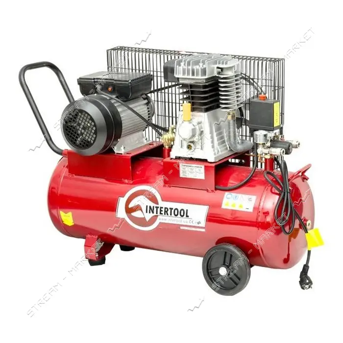 Компрессор Intertool PT-0011 50л 1.8кВт 220В 8 атм 233л/мин                                         