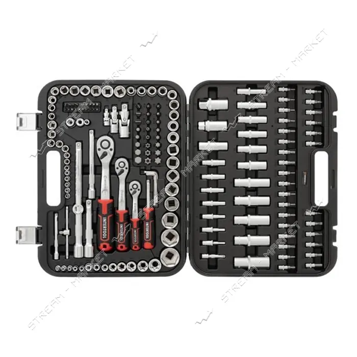 Набор инструментов Intertool ET-8171 1/2" 3/8" и 1/4"  Storm 171шт                                  