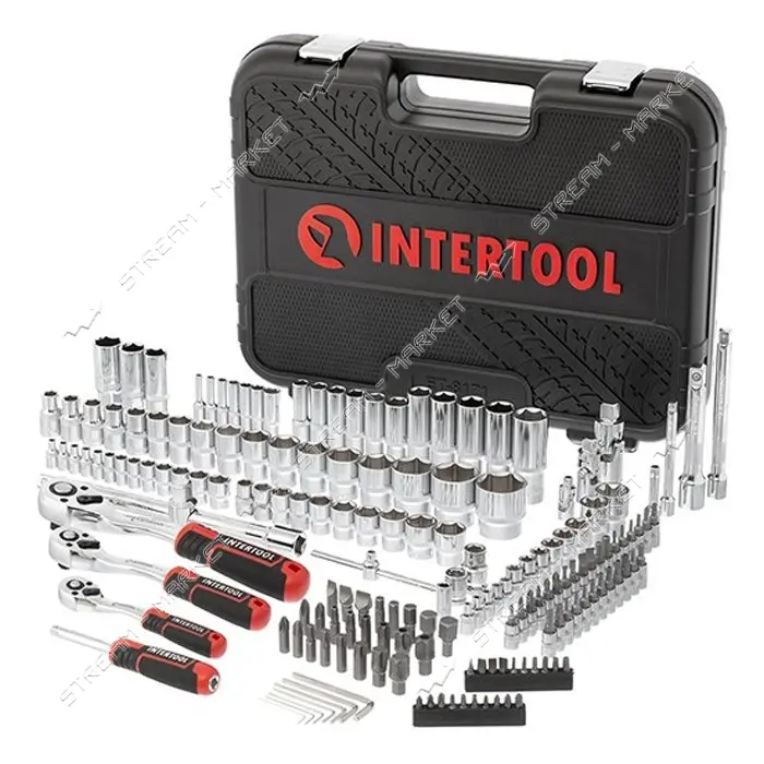 Набор инструментов Intertool ET-8171 1/2" 3/8" и 1/4"  Storm 171шт                                  