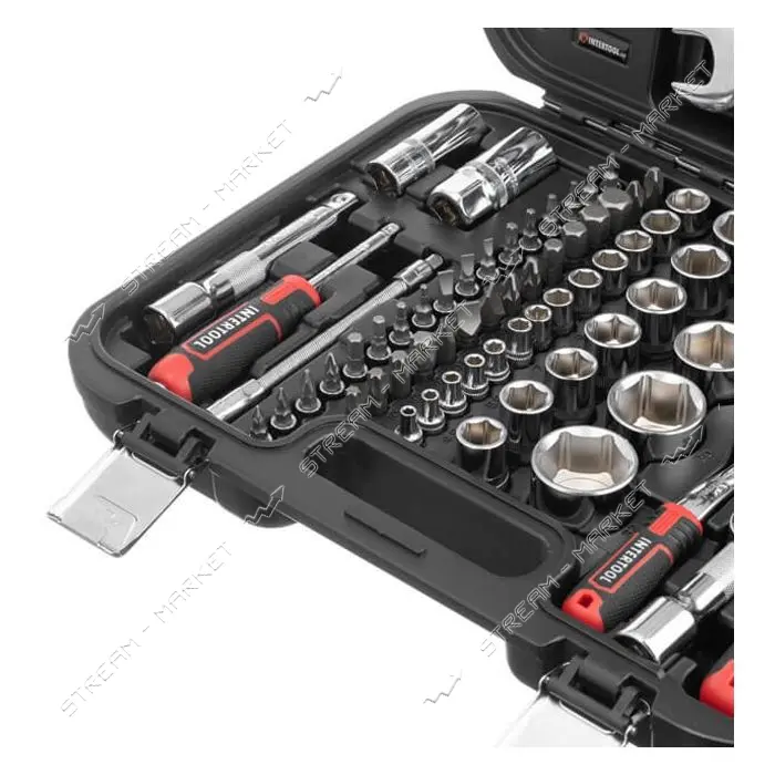 Набор инструментов Intertool ET-8082 1/2" и 1/4" Storm 82шт                                         