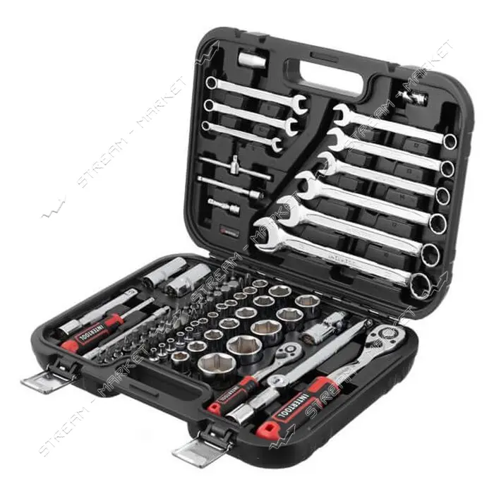 Набор инструментов Intertool ET-8082 1/2" и 1/4" Storm 82шт                                         