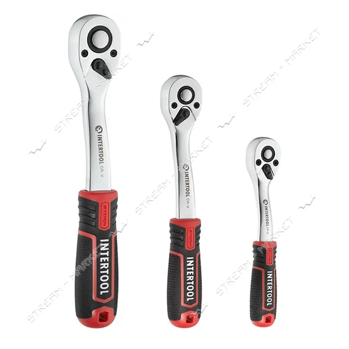 Набор инструментов Intertool ET-8233 1/2" 3/8" 1/4" 233ед Cr-V STORM                                