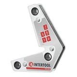 Угольник магнитный для сварки Intertool MW-0007 15 60 90 120 11кг 75х85мм