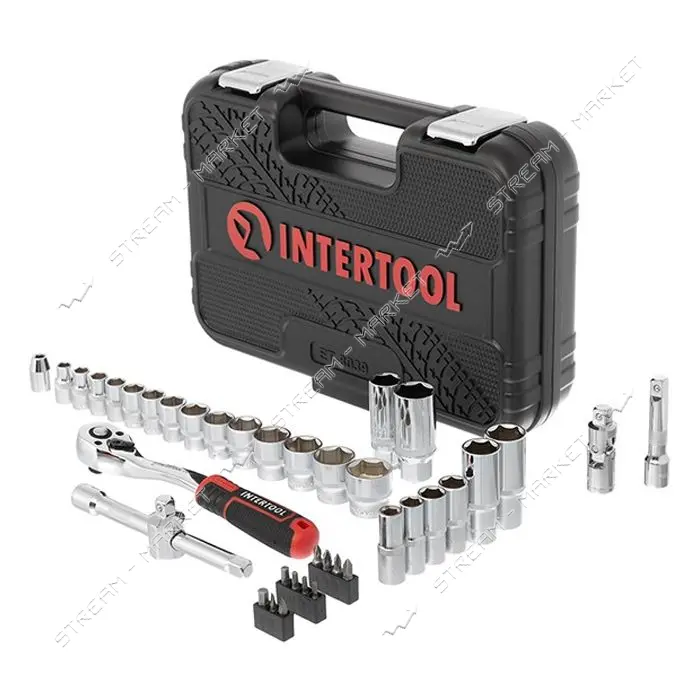 Набор инструментов Intertool ET-8039 3/8" 39шт Cr-V STORM