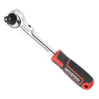 Рукоятка с храповым механизмом поворотная Intertool ET-8009 72 зуба 1/2" Cr-V STORM                 