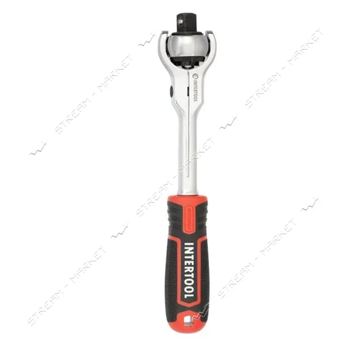 Рукоятка с храповым механизмом поворотная Intertool ET-8009 72 зуба 1/2" Cr-V STORM