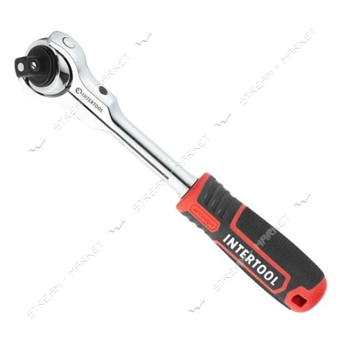 Рукоятка с храповым механизмом поворотная Intertool ET-8009 72 зуба 1/2" Cr-V STORM