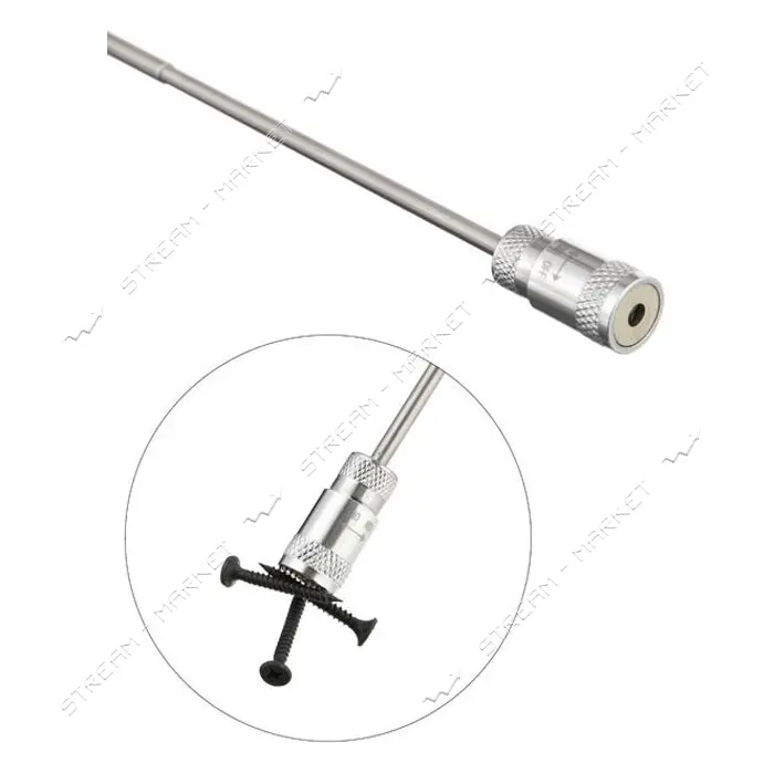 Захват магнитный телескопический Intertool ET-1017 с led-подсветкой 190-810мм 2.25кг                