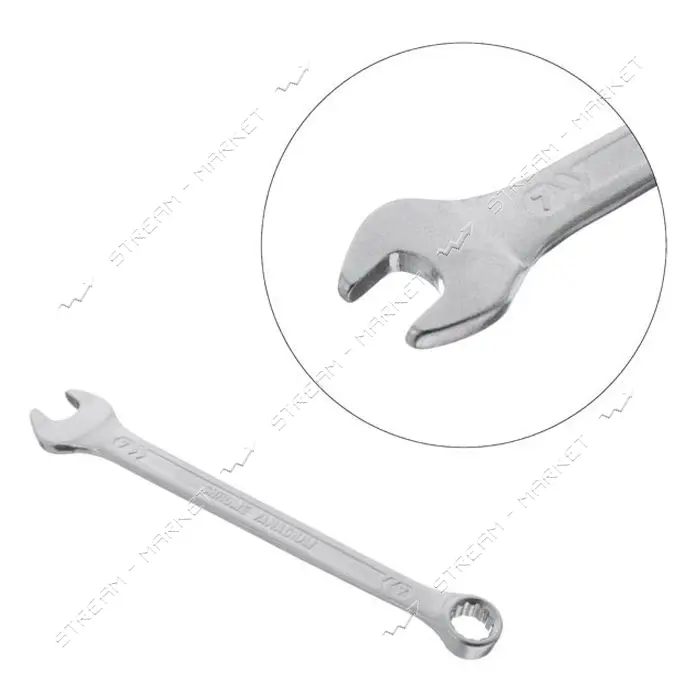 Ключ комбинированный Intertool XT-1007 7мм Cr-V покрытие DIN3113 STORM сатин-хром