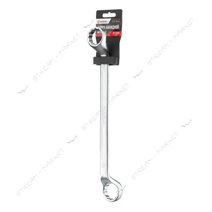 Ключ накидной Intertool XT-1230 30-32мм Cr-V покрытие DIN838 STORM сатин-хром