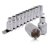 Набор головок Intertool ET-6012 1/2"-8 10 12 13 14 15 16 17 18 19мм Cr-V 10шт