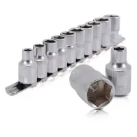 Набор головок Intertool ET-6012 1/2"-8 10 12 13 14 15 16 17 18 19мм Cr-V 10шт                       