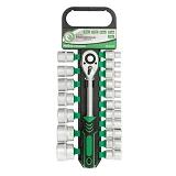 Набор головок Intertool ET-6019 1/2" 8-32мм с рукояткой с храповым механизмом 72 зуба 19шт