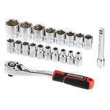 Набор головок Intertool ET-8016 1/2" 8-32мм удлинитель рукоятка с храповым механизмом 72 зуба 2