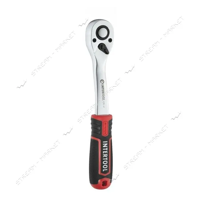 Набор головок Intertool ET-8016 1/2" 8-32мм удлинитель рукоятка с храповым механизмом 72 зуба 2
