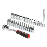 Набор головок Intertool ET-8018 1/4" 4-14мм TORX PH HEX FD удлинитель рукоятка с храп. мех          