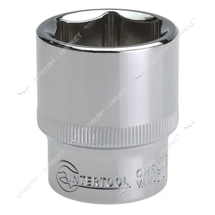 Головка шестигранная Intertool ET-0026 1/2" 26x38мм Cr-V                                            