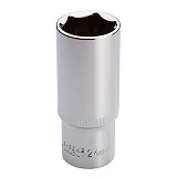 Головка шестигранная Intertool ET-0124 удлиненная 1/2" 24мм x 78мм                                  