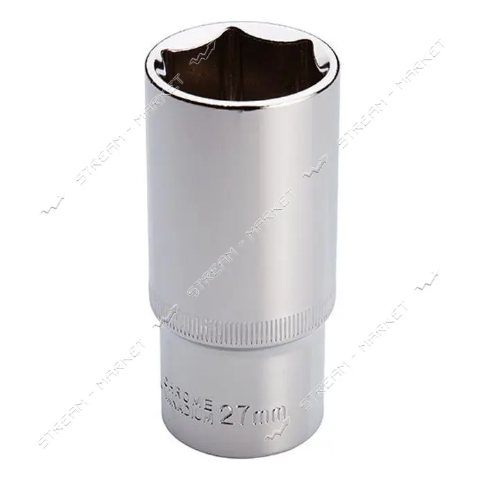 Головка шестигранная удлиненная Intertool ET-0127 1/2" 27x78мм