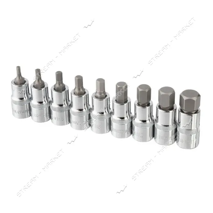 Набор бит Intertool ET-8405 Hex 1/2" 4-17 55мм S2 Storm                                             