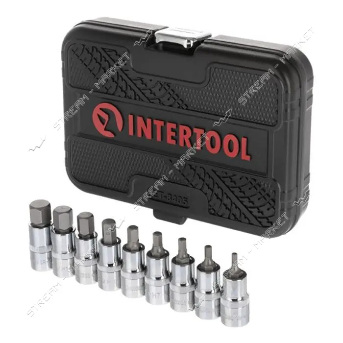 Набор бит Intertool ET-8405 Hex 1/2" 4-17 55мм S2 Storm                                             