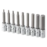 Набор бит Intertool ET-8406 Hex 1/2" 4-17 100мм S2 Storm                                            