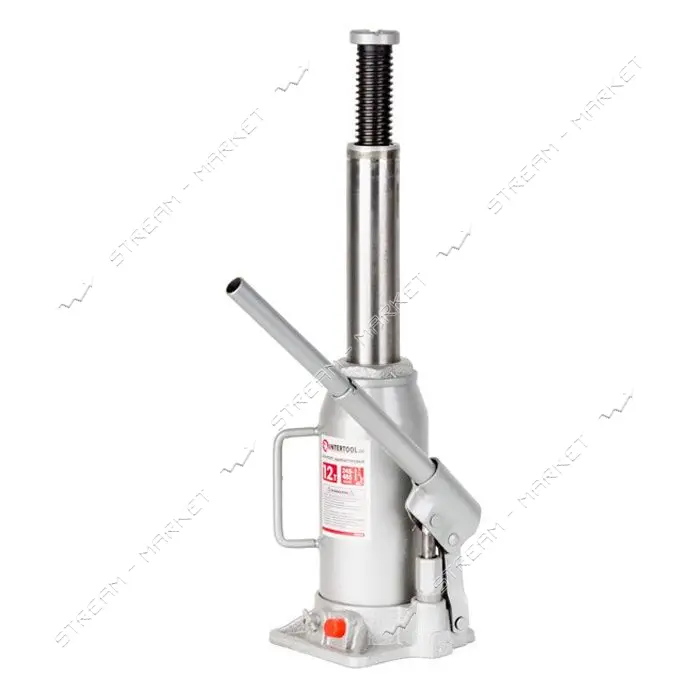 Домкрат столбик Intertool GT0026 одноштоковый 12т 245-485мм                                         