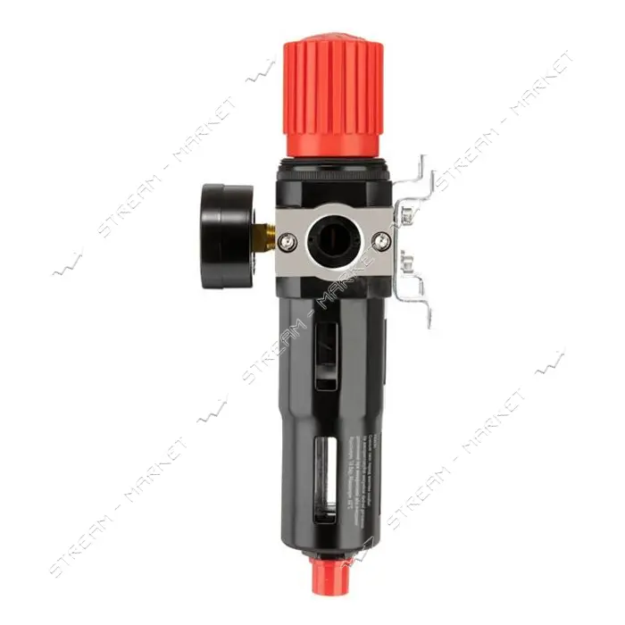 Фильтр для очистки воздуха с редуктором Intertool PT-1417 3/4" 5мкм 2600л/мин металл профессион.