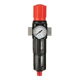 Фильтр для очистки воздуха с редуктором Intertool PT-1418 1/2" 5мкм 2500л/мин металл профессион.    