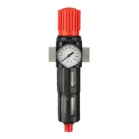 Фильтр для очистки воздуха с редуктором Intertool PT-1418 1/2" 5мкм 2500л/мин металл профессион.