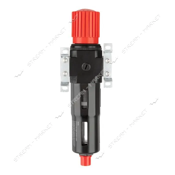 Фильтр для очистки воздуха с редуктором Intertool PT-1418 1/2" 5мкм 2500л/мин металл профессион.    