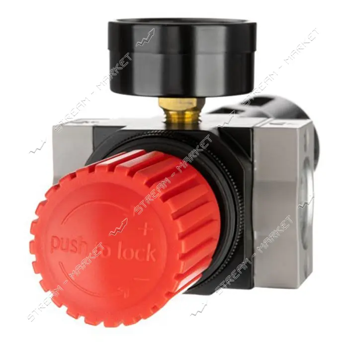 Фильтр для очистки воздуха с редуктором Intertool PT-1418 1/2" 5мкм 2500л/мин металл профессион.    