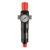 Фильтр для очистки воздуха с редуктором Intertool PT-1419 1/4" 5мкм 1200л/мин металл профессион.