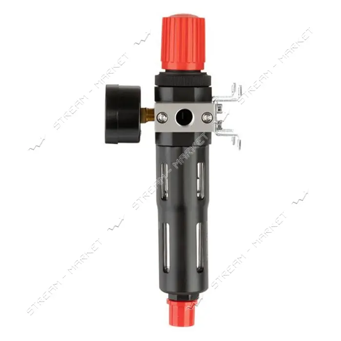 Фильтр для очистки воздуха с редуктором Intertool PT-1419 1/4" 5мкм 1200л/мин металл профессион.    