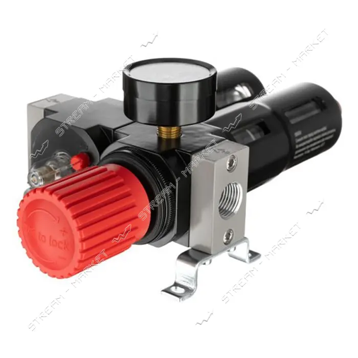 Блок подготовки воздуха Intertool PT-1434 1/2" 5мкм 1800л/мин металл профессиональный               