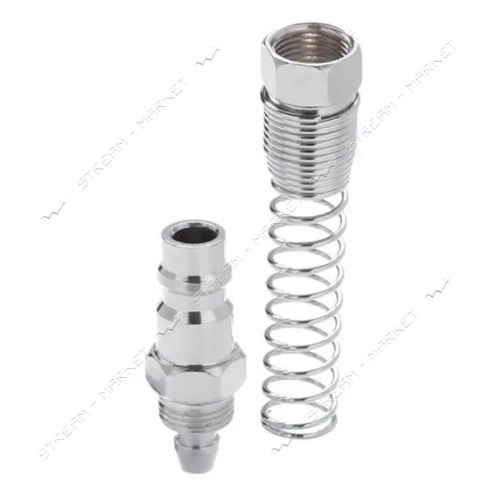 Переходник с пружиной со спирального или прямого шланга Intertool PT-1835 5.5х8мм на ответную часть