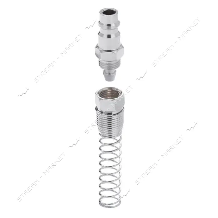 Переходник с пружиной со спирального или прямого шланга Intertool PT-1835 5.5х8мм на ответную часть