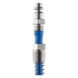 Переходник с пружиной со спирального или прямого шланга Intertool PT-1836 6.5х10мм на ответную часть