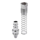 Переходник с пружиной со спирального или прямого шланга Intertool PT-1836 6.5х10мм на ответную часть
