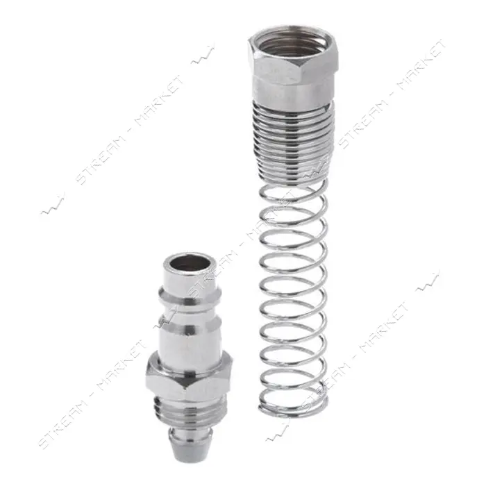 Переходник с пружиной со спирального или прямого шланга Intertool PT-1836 6.5х10мм на ответную часть