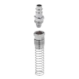 Переходник с пружиной со спирального или прямого шланга Intertool PT-1837 8х12мм на ответную часть