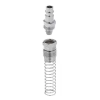Переходник с пружиной со спирального или прямого шланга Intertool PT-1837 8х12мм на ответную часть  