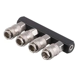 Разветвитель воздуха Intertool PT-1856 1/4" на 4 выхода прямой с быстроразъемными соединениями 10