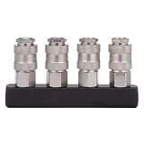 Разветвитель воздуха Intertool PT-1856 1/4" на 4 выхода прямой с быстроразъемными соединениями 10