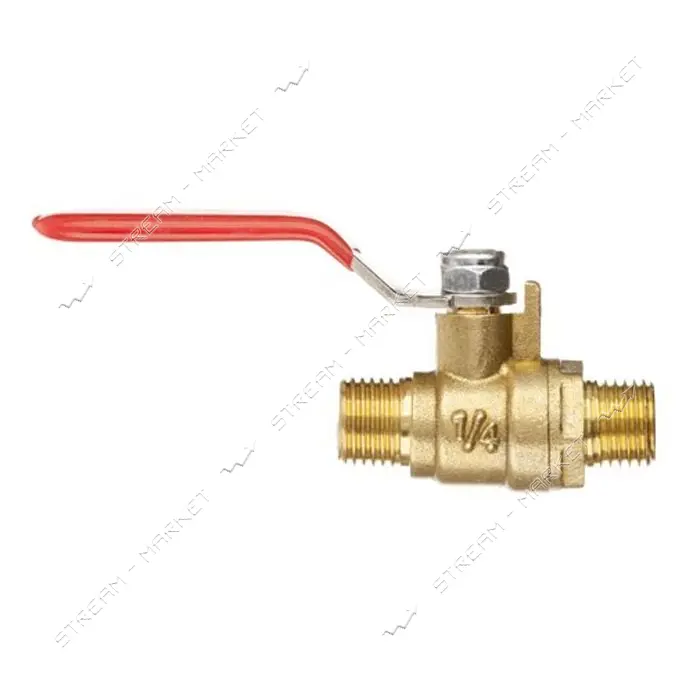 Кран шаровый воздушный Intertool PT-1882 латунь наружная резьба 1/4"-1/4" STORM