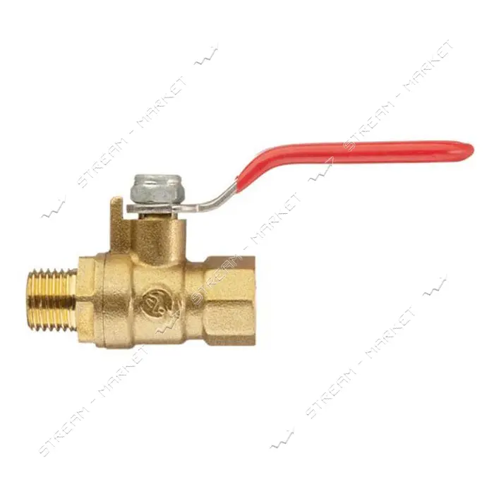 Кран шаровый воздушный Intertool PT-1883 латунь внутренняя резьба 1/4"- наружная резьба 1/4" STORM  