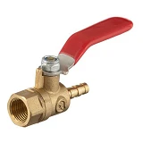 Кран шаровый воздушный Intertool PT-1885 латунь внутренняя резьба 1/4" на шланг 6мм STORM           