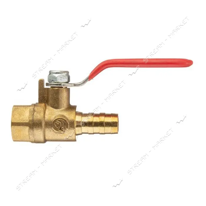 Кран шаровый воздушный Intertool PT-1889 латунь внутренняя резьба 1/4" на шланг 10мм STORM